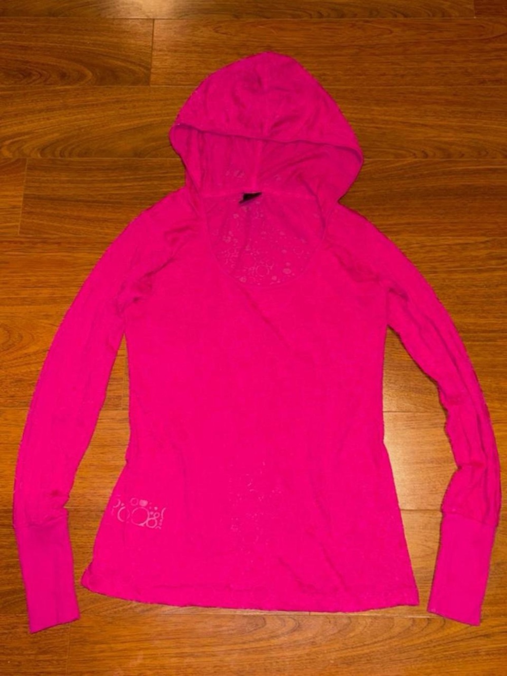 Y2K hooded top with polka dot design